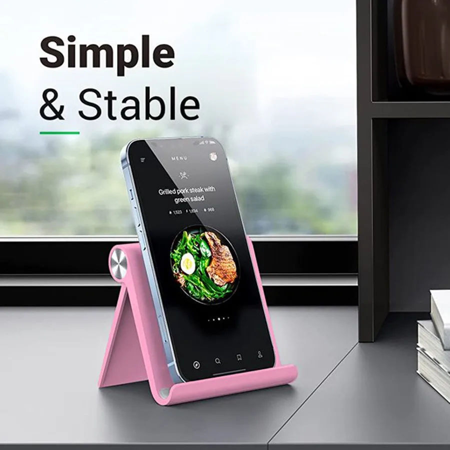Support de téléphone réglable, pliable et portable, support de téléphone de bureau universel pour iPhone, Samsung