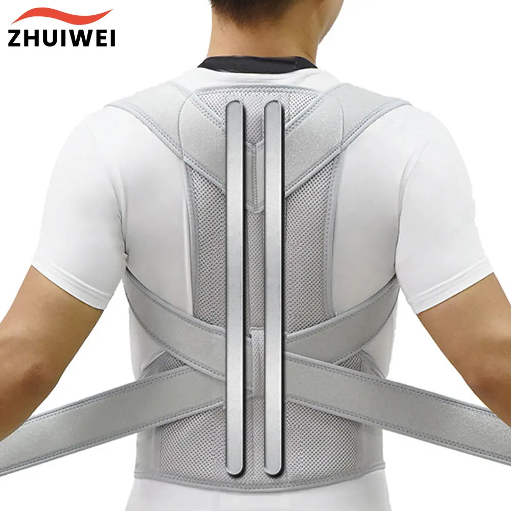 Nouvelle ration de posture du haut du dos, soutien de la clavicule, dos, épaules droites, orthèse, sangle
